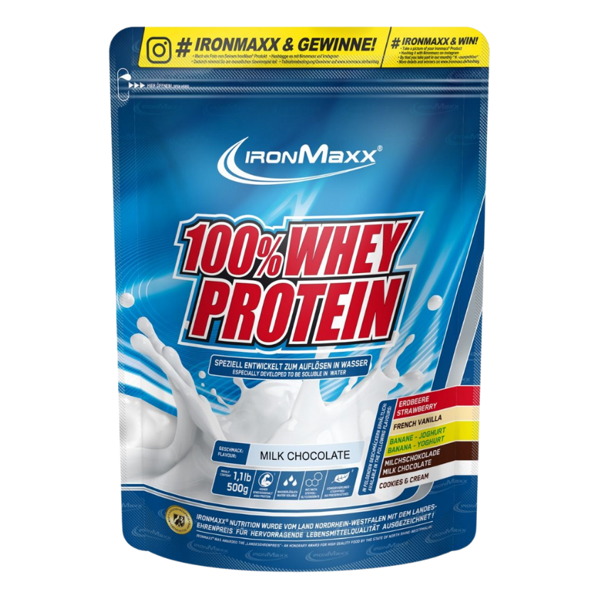 IronMaxx 100% Whey Protein (500G Beutel)