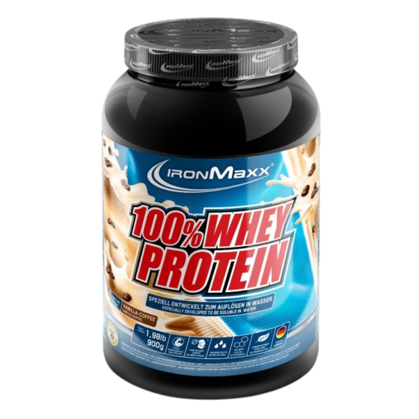 IronMaxx 100% Whey Protein (900G Dose) Vanilla Coffee