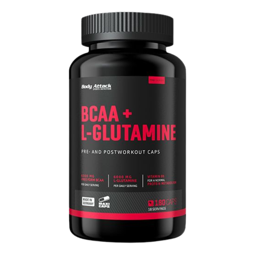 Body Attack BCAA + Glutamine 12000 (180 Caps)