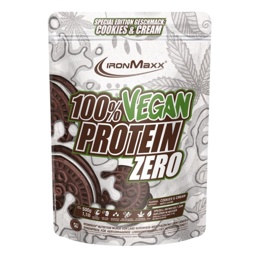 IronMaxx 100% Vegan Protein Zero (500G Beutel)