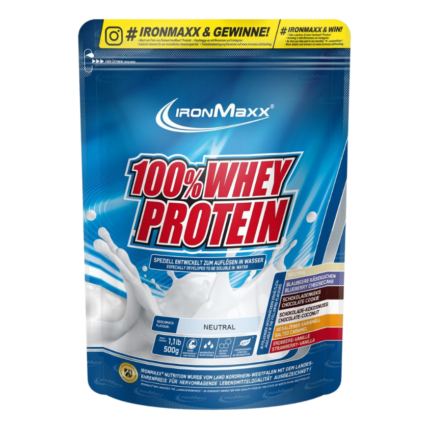IronMaxx 100% Whey Protein (500G Beutel)